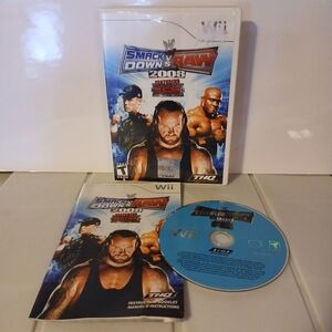 Nintendo Wii SmackDown vs. Raw 2008 - Blue and White